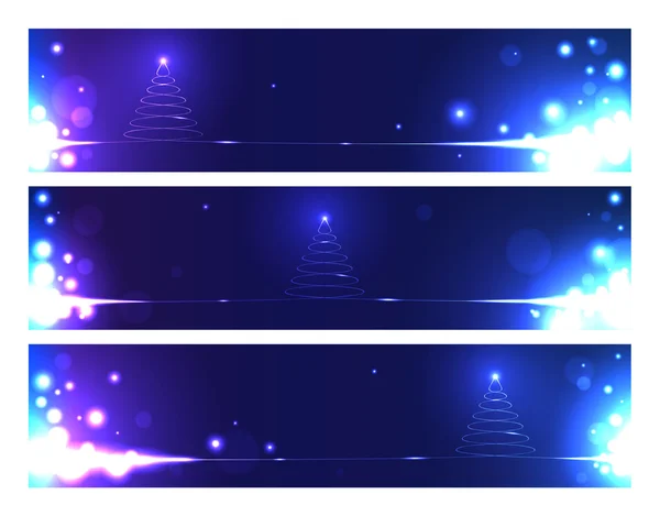 Vector banners de Navidad — Vector de stock