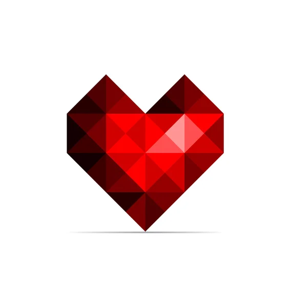 Vector red heart — Stock Vector