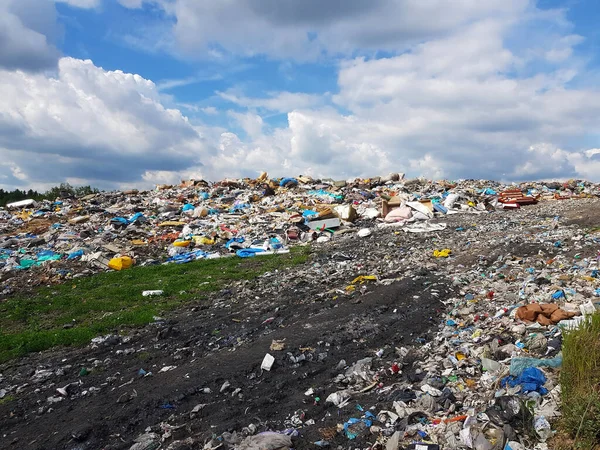 the big ecological landfill with mud