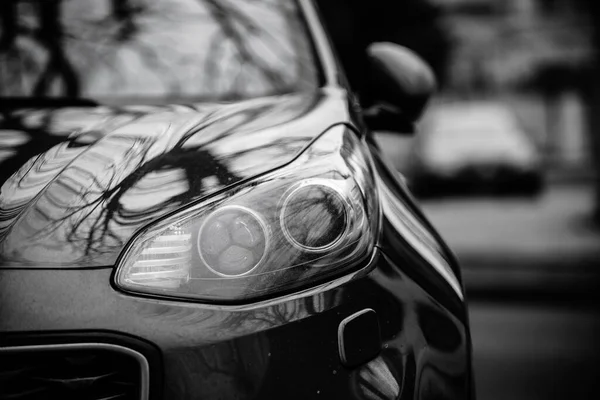 Car Headlights Exterior Closeup Detail — Stock Photo, Image