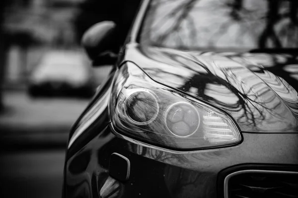 Car Headlights Exterior Closeup Detail — Stock Photo, Image