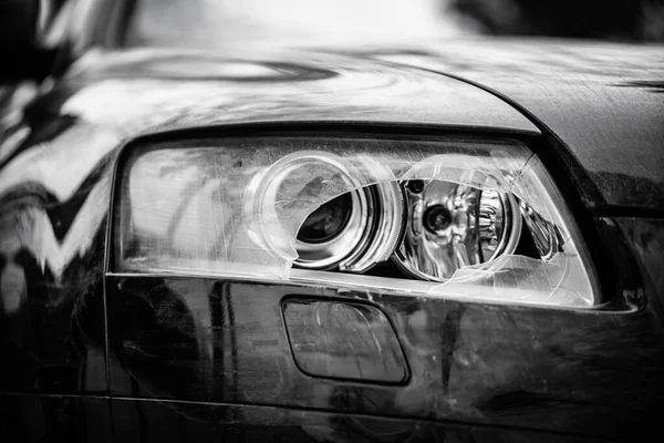 Autokoplampen Exterieur Close Detail — Stockfoto
