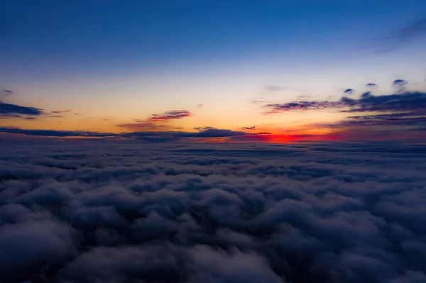 Vista Aérea Del Atardecer Sobre Las Montañas Blue Ridge Desde — Foto de Stock