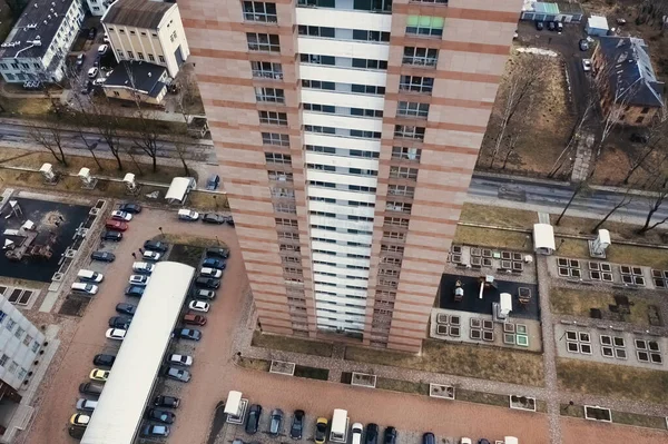 Vista Desde Rascacielos Hasta Estacionamiento — Foto de Stock