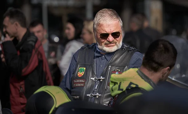 Riga Latvia September 2020 Bikers Celebrated Opening Motorcycling Season Ride — Stockfoto