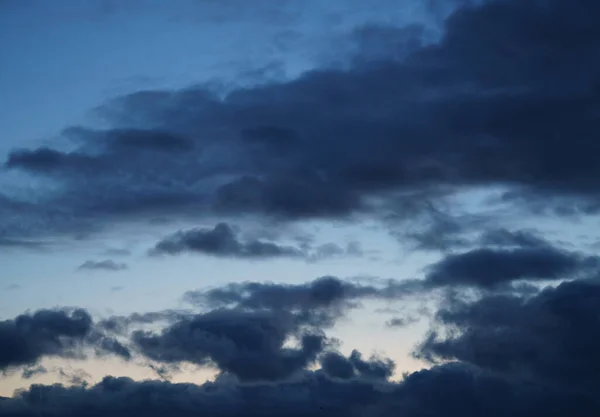 Cielo Atardecer Con Nubes — Foto de Stock