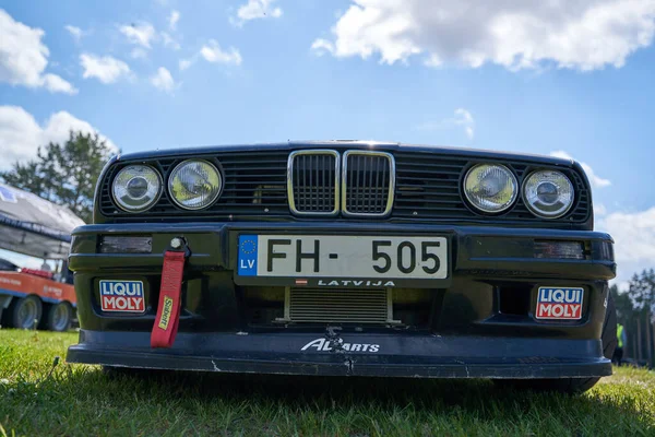 Headlight Old Bmw Car Front View — Stock fotografie