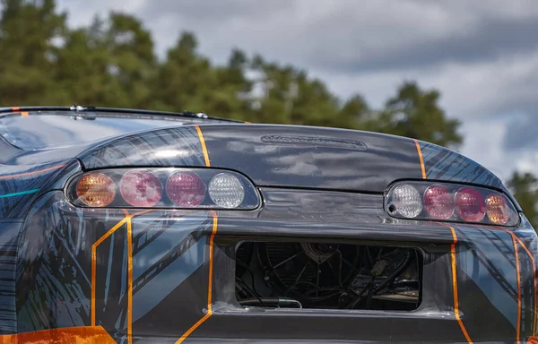 豊田スープラ街のドリフトカー — ストック写真