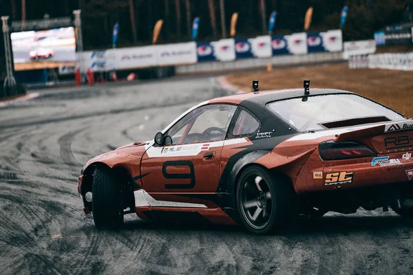 2021 Riga Latvia Sport Car Drifting Ground — Stok fotoğraf