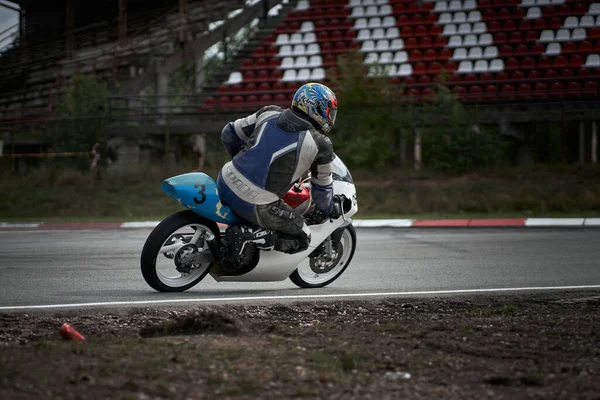 2021 Lithuania Kaunas Motogp Rider Motorcyclist Rides Fast Sport Bike —  Fotos de Stock