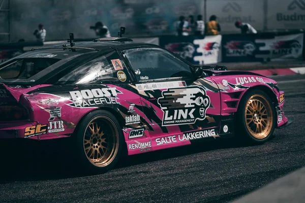 2021 Riga Latvia Sport Car Drifting Ground — Stock Fotó