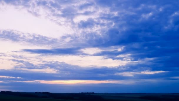 Beautiful sunset, time lapse. — Stock Video