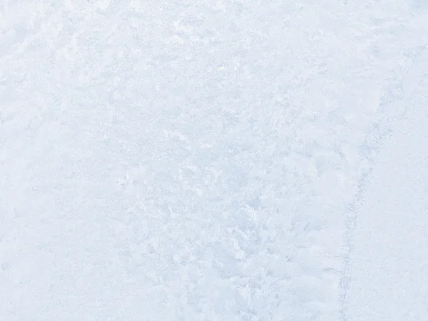 Frostiges Muster am Winterfenster. — Stockfoto
