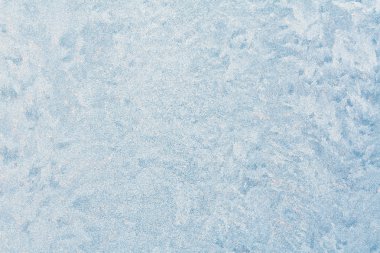 Kış penceresinde soğuk desen