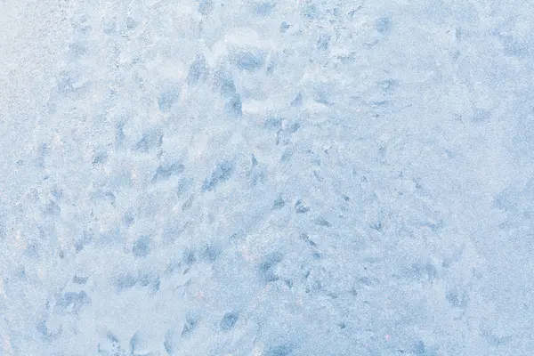 Ice patterns on winter glass — Stock Photo, Image