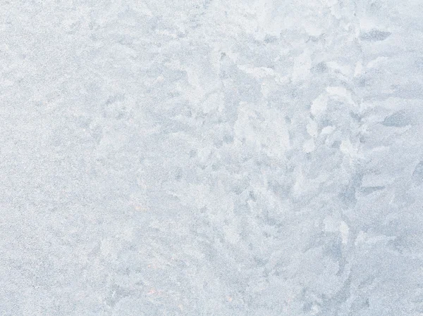 Ice patterns on winter glass — Stock Photo, Image