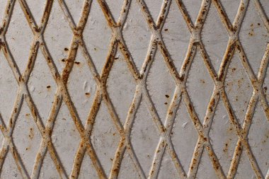 Eski paslı arka plan kılavuzu ile metal.