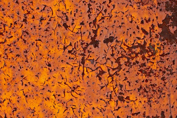 Metal oxidado con fondo grunge de pintura agrietada — Foto de Stock