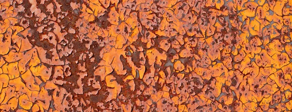 Старый металл ржавый с потрескавшейся краской . — стоковое фото