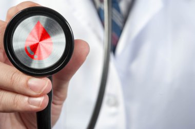 Doktor stetoskop, tıbbi kavramı kullanın