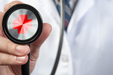 Doktor stetoskop, tıbbi kavramı kullanın