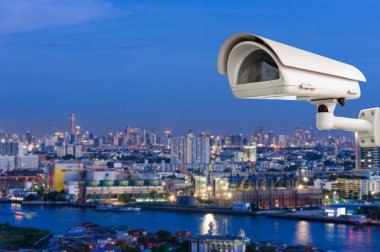 CCTV kamera veya istihbarat şehir içinde geçmiş ile çalışma