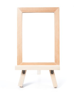 ahşap fotoğraf çerçevesi izole beyaz arka plan üzerinde