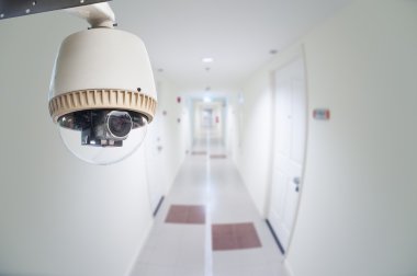 CCTV kamera veya balık gözü bakış açısı ile gözetim