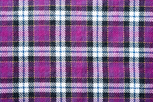 Textura de padrão scott roxo no tecido — Fotografia de Stock