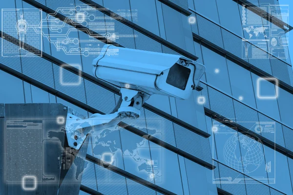 CCTV kamera teknolojisi ekran üzerinde