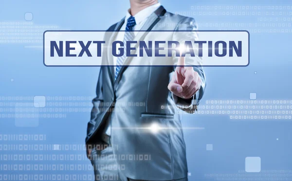 Businessman making decision on next generation — Stock Photo, Image