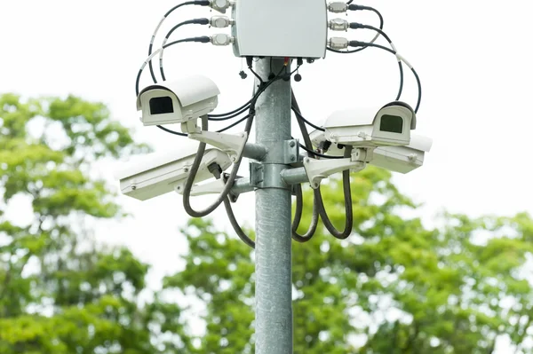 CCTV camera or surveillance operating — Stock Photo, Image