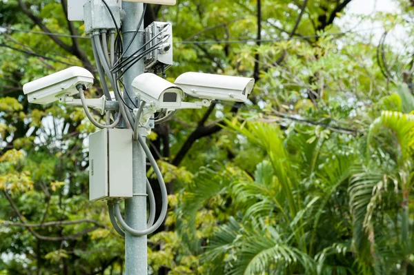 CCTV camera or surveillance operating — Stock Photo, Image