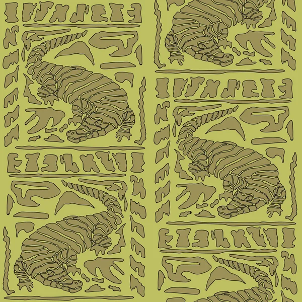 Seamless background with Crocodiles Royalty Free Stock Illustrations