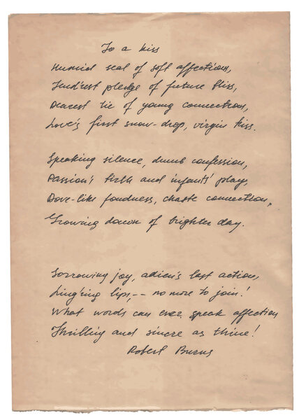 Old Paper With Hand-written Text Background