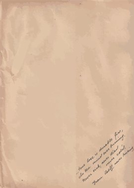 Old Paper With Hand-written Text Background clipart