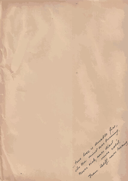 Old Paper With Hand-written Text Background