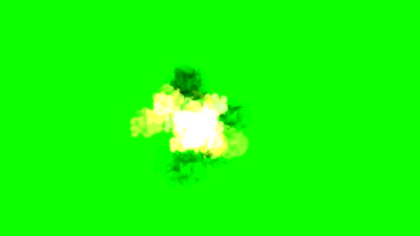 Esplosione schermo verde . — Video Stock