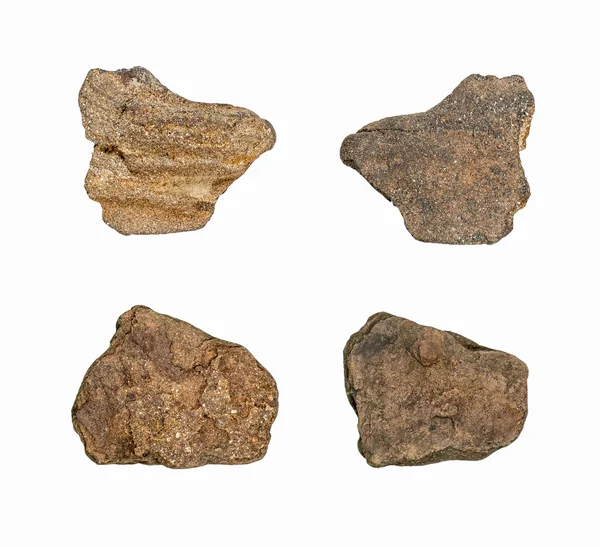 Beyaz arka plan üzerinde (yüksek çözünürlüklü izole koleksiyonu kayalar)