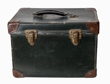 Vintage oyuncak dikiş makinesi kutusu beyaz izole saplı