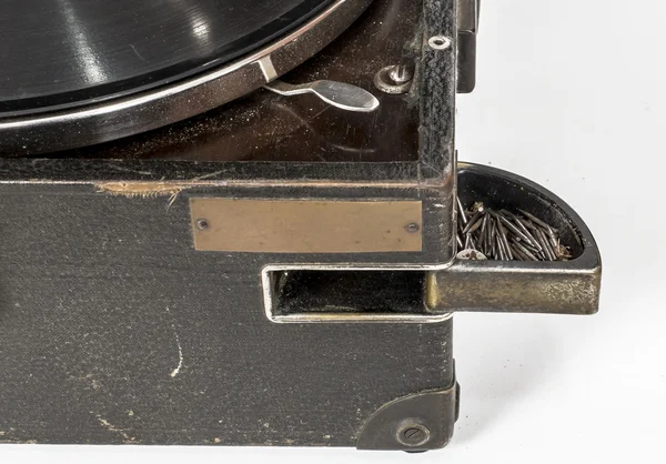 Old gramophone closeup — Stock Photo, Image