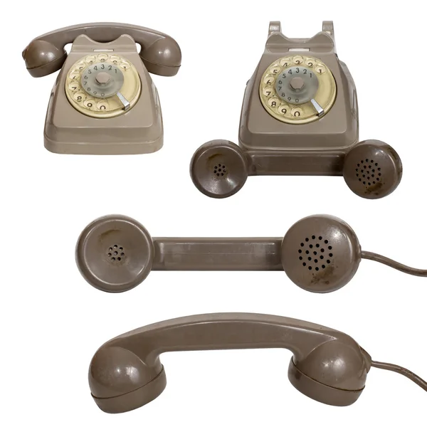 Retro rotary telefon isolerad på vit bakgrund — Stockfoto