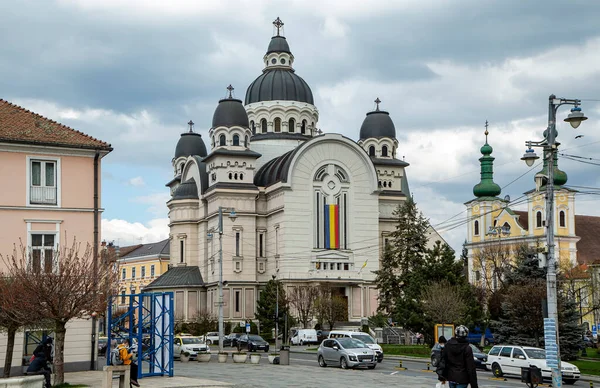 Targu Mures Transylvania Romania April 2021 Ascension Lord Orthodox Cathedral — Stock Photo, Image