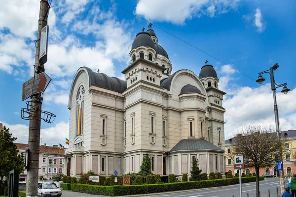 Targu Mures Transylvania Romania April 2021 Herrens Himmelfart Ortodokse Katedral - Stock-foto