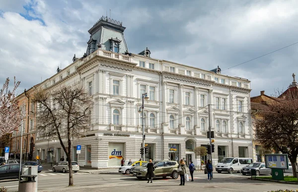 Targu Mures Transylvanie Roumanie Avril 2021 Bâtiments Anciens Centre Ville — Photo