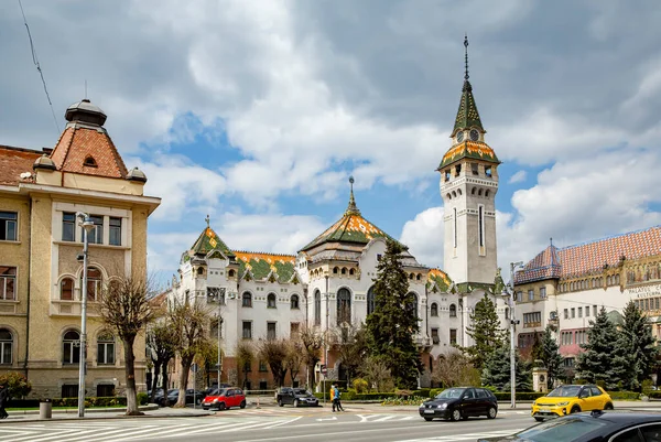 Targu Mures Transylvania Romania Abril 2021 Edificios Antiguos Centro Ciudad —  Fotos de Stock