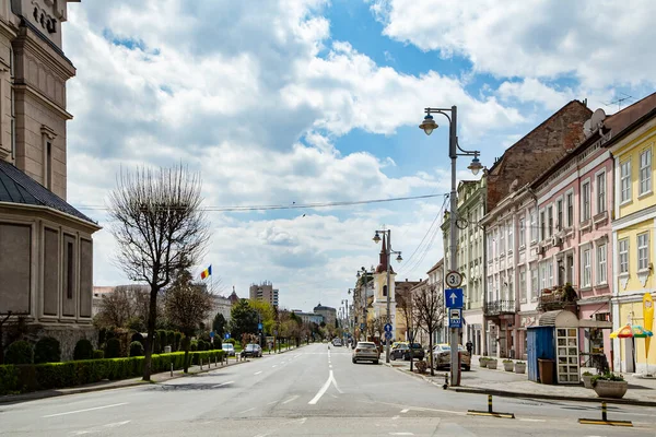 Targu Mures Transylvania România Aprilie 2021 Vedere Stradală Clădirilor Vechi — Fotografie, imagine de stoc