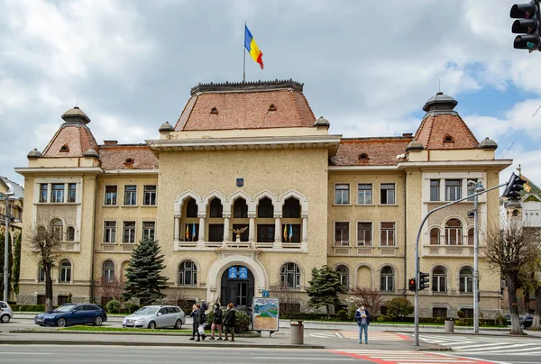 Targu Mures Mures Ρουμανια Απριλίου 2021 Κτίριο Δημαρχείου Στις Απριλίου — Φωτογραφία Αρχείου