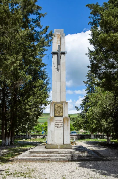 Oarba Mures Mures Roménia Maio 2021 Monumento Aos Heróis Romenos — Fotografia de Stock