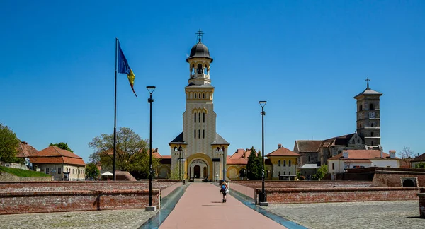 Alba Iulia Alba Romania Травня 2021 Коронаційний Православний Собор Фортеці — стокове фото
